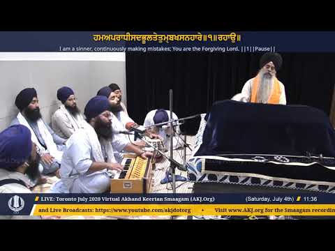 057 Toronto July 2020 Saturday Morning  - Bhai Damanpreet Singh Jee Ludhiana