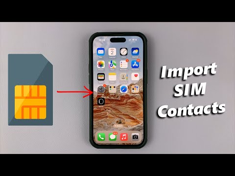 How To Import SIM Contacts Into iPhone