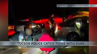 Late night traffic stop in Tucson leads to discovery of four firearms