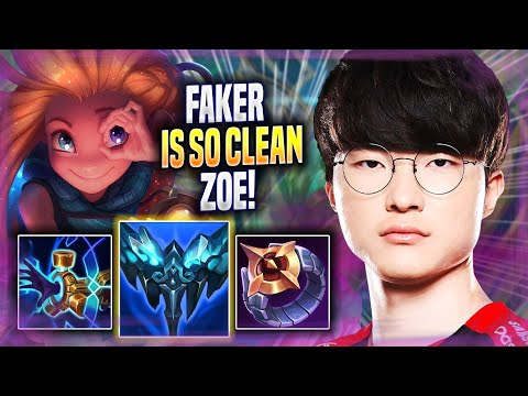 FAKER IS SO CLEAN WITH ZOE! - T1 Faker Plays Zoe MID vs Viktor! | Season 2022