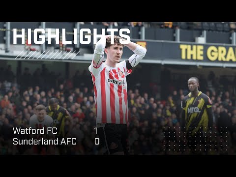 Defeat At Vicarage Road | Watford 1 - 0 Sunderland AFC | EFL Championship Highlights