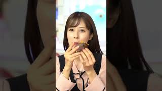 堤アナ、秋なので、焼き芋をもぐもぐ♪の巻