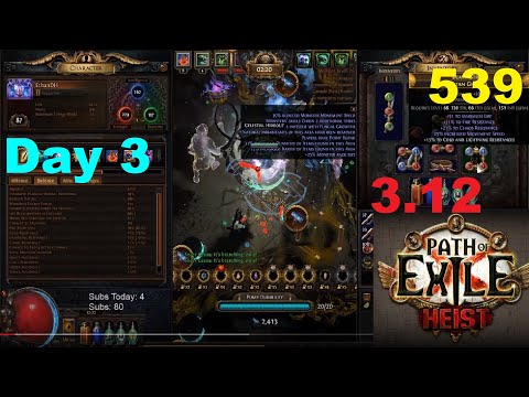 [Path of Exile] Day 3: Fully AFK T6 Blight, Switched To Carrion & Heist Tips (Gear, Skills) - 539