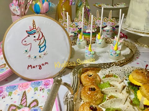 Unicorn birthday party ideas | DIY افكار لعيد ميلاد اليونيكورن