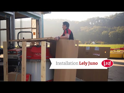 Installation eines Lely Juno Futteranschiebers