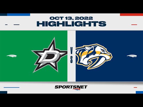 NHL Highlights | Stars vs. Predators - Oct 13, 2022
