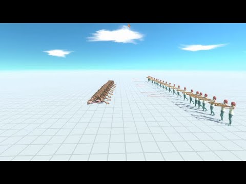 Warewolf vs Humans (All units). -Animal riot battle simulator