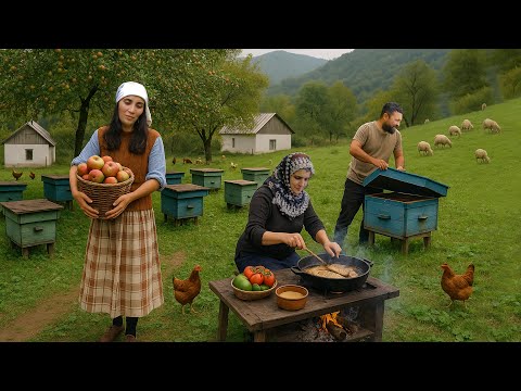 Eine junge Familie besucht eine 60-jährige Frau in einem abgelegenen Bergdorf | Dokumentation