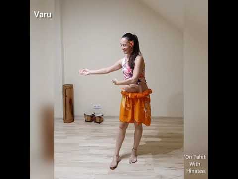 Tahitian Dance Basic step "VARU" with Hinatea