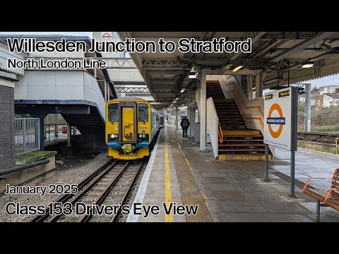 Willesden Junction Low Level to Stratford Driver's Eye View