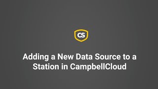 adding a new data source to a station in campbellcloud