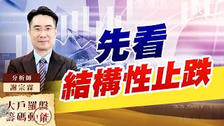 先看結構性止跌｜大戶羅盤籌碼動能 ｜謝宗霖 (圖)