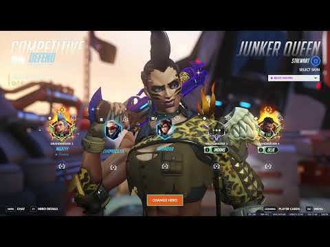 MOST DMG DONE! RANK 1 JUNKER QUEEN ! Mightyy - Season 1 Overwatch Gameplay