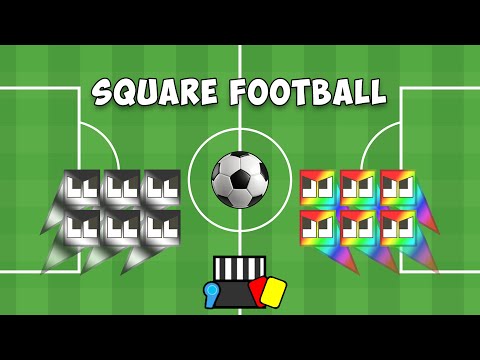 Square Football - Monochrome vs Rainbow!