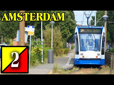 Trams in Amsterdam 🇳🇱 • Route 2