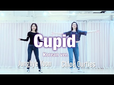 Cupid Line Dance l Korean ver l Beginner l 큐피드 라인댄스 l Linedancequeen l 어린이와 청소년을 위한 라인댄스