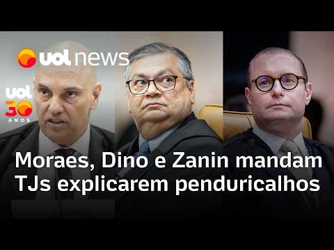 Moraes, Dino e Zanin mandam tribunais explicarem descumprimento de regra sobre penduricalhos
