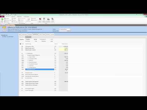 GSAktiv - Einführung in die Kalkulation und Demo Vorkalkulation