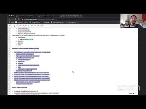 Containers in Production: Day 1 - SIG Cloud Provider + Provider OpenStack
