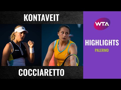Anett Kontaveit vs. Elisabetta Cocciaretto | 2020 Palermo Quarterfinal | WTA Highlights
