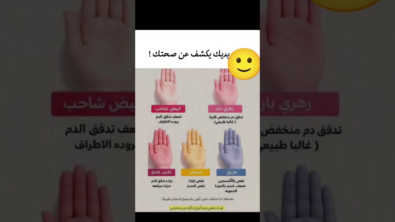 لون يديك يكشف عن صحتك!