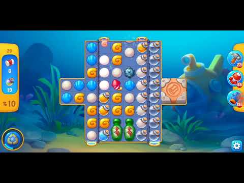 Fishdom. Level 29/30 no boosters and diamonds. 18 moves
