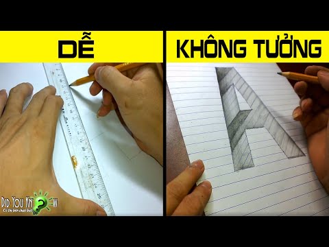 Cách Vẽ Chữ A Lún Sâu Xuống Vực Thẳm - Nghệ thuật 3D lừa tình