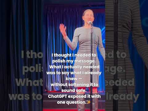 ChatGPT Showed Me Why I Hesitated to Speak on Stage