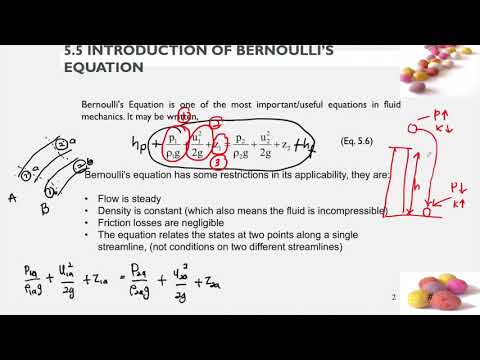 Chapter 5.3 Bernoulli's Equation Derivation