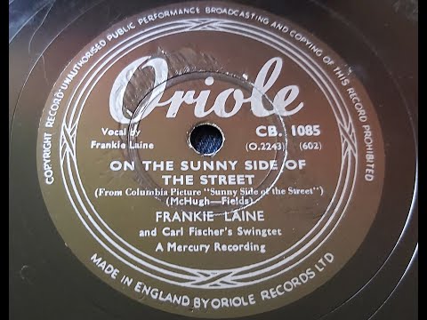 Frankie Laine   'On The Sunny Side Of The Street'  1952 78 rpm