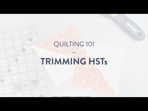 How to Trim Half Square Triangles