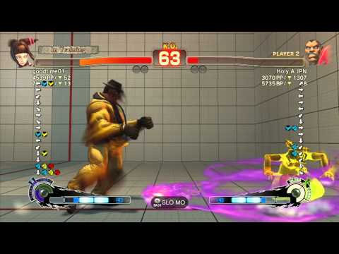 SSF4 AE: goodtime01 (Juri) vs Holy A JPN (Boxer) - Ranked Match (720p HD)