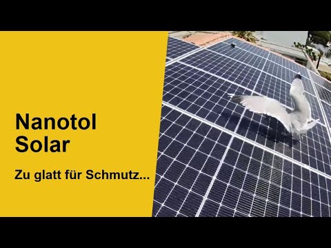 Solaranlage/PV-Module sauber halten | Nanotol Solar Nanoversiegelung | höherer Energieertrag