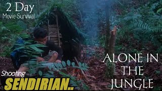 2 Hari Nginap Di Tengah Hutan, Gubuk Dari Kayu, Cari Makanan Liar Sendirian [Roha Survival]