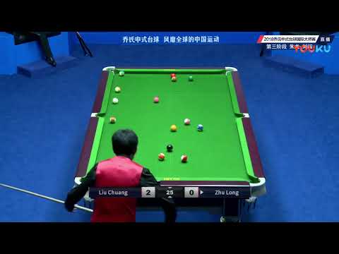 Liu Chuang VS Zhu Long - World Chinese Pool Masters Tour 2018-2019 Stop 4 Xiushui