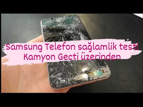 Samsung Telefonun Üzerinden Kamyon geçti Bu nasıl bir telefon be