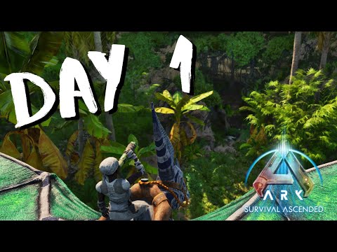 Claiming the Most Underrated Cave Day 1 on Ark Survival Ascended Small Tribes | Ep 1