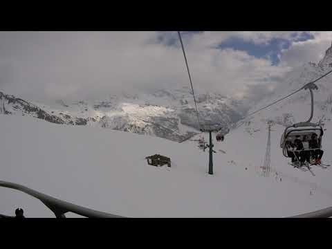 Discesa integrale seggiovia Leitner "Sant'Anna-Colle Betta" Gressoney (AO)