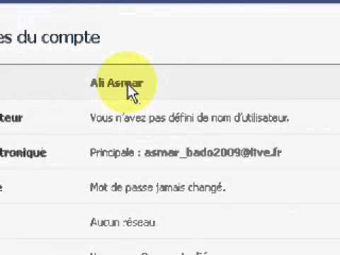 comment modifier pseudo facebook