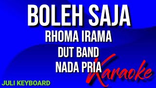 Download lagu BOLEH SAJA - RHOMA IRAMA | karaoke nada pria | dut band | lirik mp3