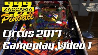 Zaccaria Pinball gameplay video #1 - Circus 2017