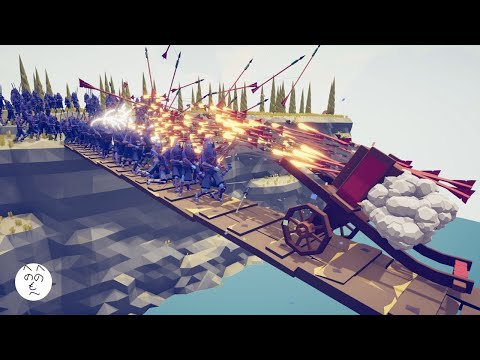 Can Hwacha with Cheerleaders Defend the Bridge in TABS Map Creator Totally Accurate Battle Simulator