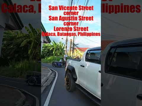 San Vicente corner San Agustin Street corner Lorenzo Street in Calaca, Batangas, Philippines