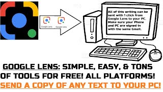 Google Lens - How to Copy Scanned "Text & Writing from Google Lens To Computer. Simple, yet amazing!