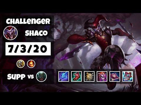 Shaco vs Pyke NA Challenger SUPPORT (7/3/20) - v11.13