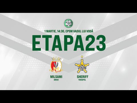 LIVE: DIVIZIA NAȚIONALĂ,Etapa 23 FC FC MILSAMI  - FC SHERIFF  01.03.2021, 14:30