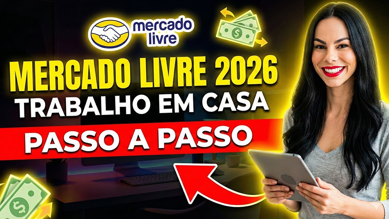(MELHOR IMPOSSÍVEL) Como trabalhar em CASA (100% GRÁTIS) para o Mercado Livre