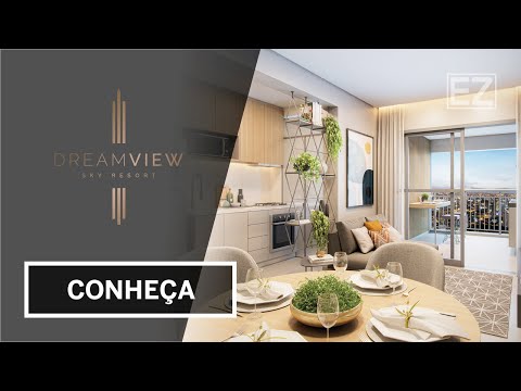 Dream View Sky Resort | Conheça o apartamento decorado de 64 m²