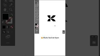 Como criar logo geométrico minimalista com grid no Adobe Illustrator (letra K)