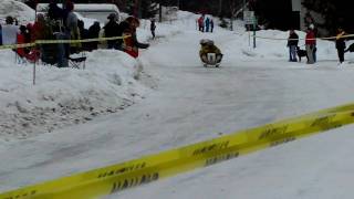 preview picture of video 'Salmo Fire/Rescue at Rossland Bobsled race 2010'